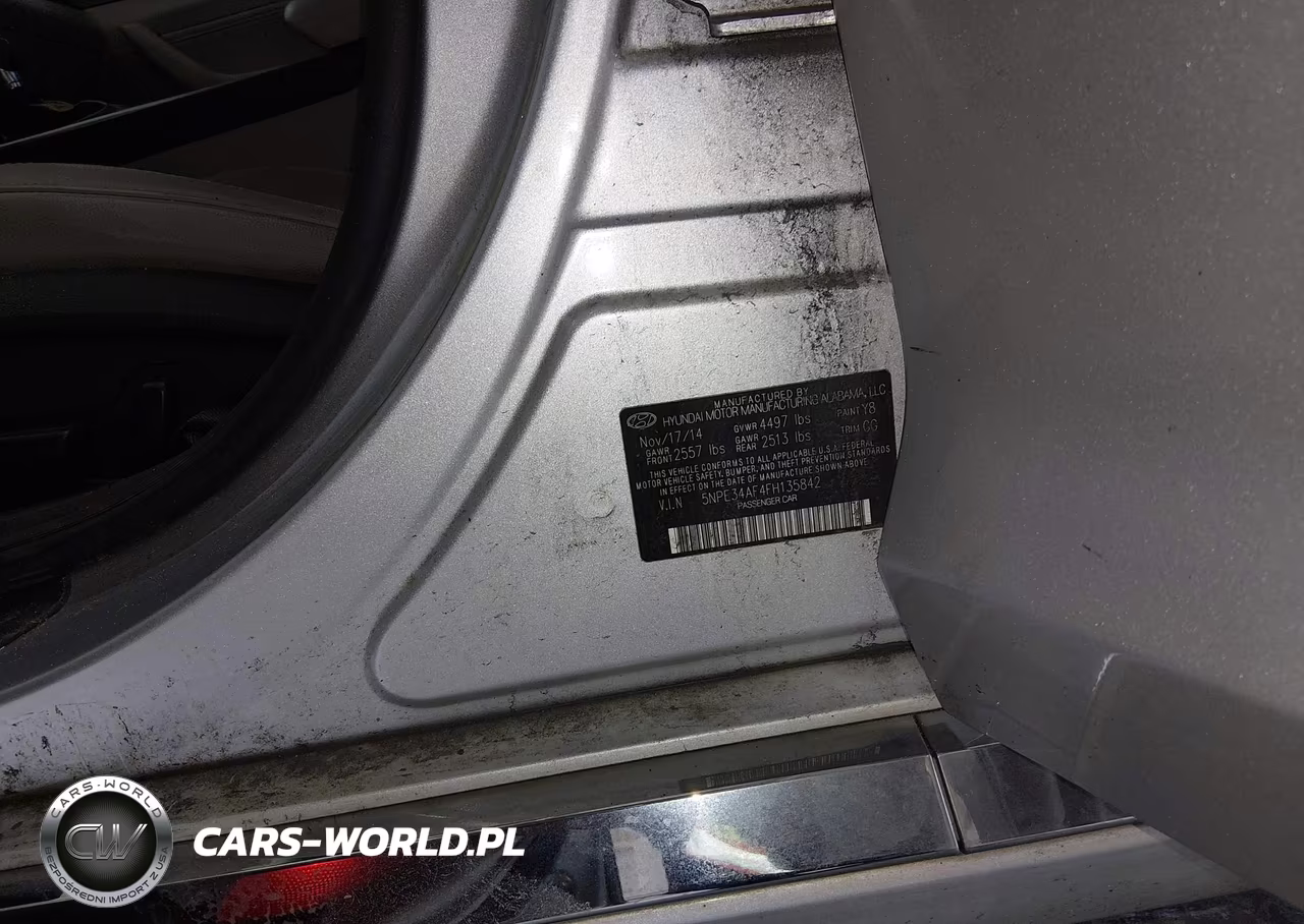 2015 Hyundai Sonata Limited VIN:5NPE34AF4FH135842 - 9