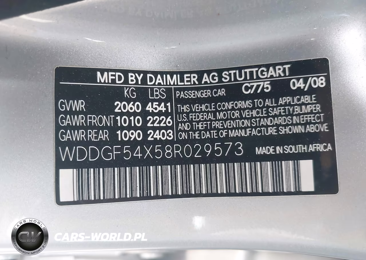 2008 Mercedes-Benz C 300 Luxury VIN:WDDGF54X58R029573 - 9