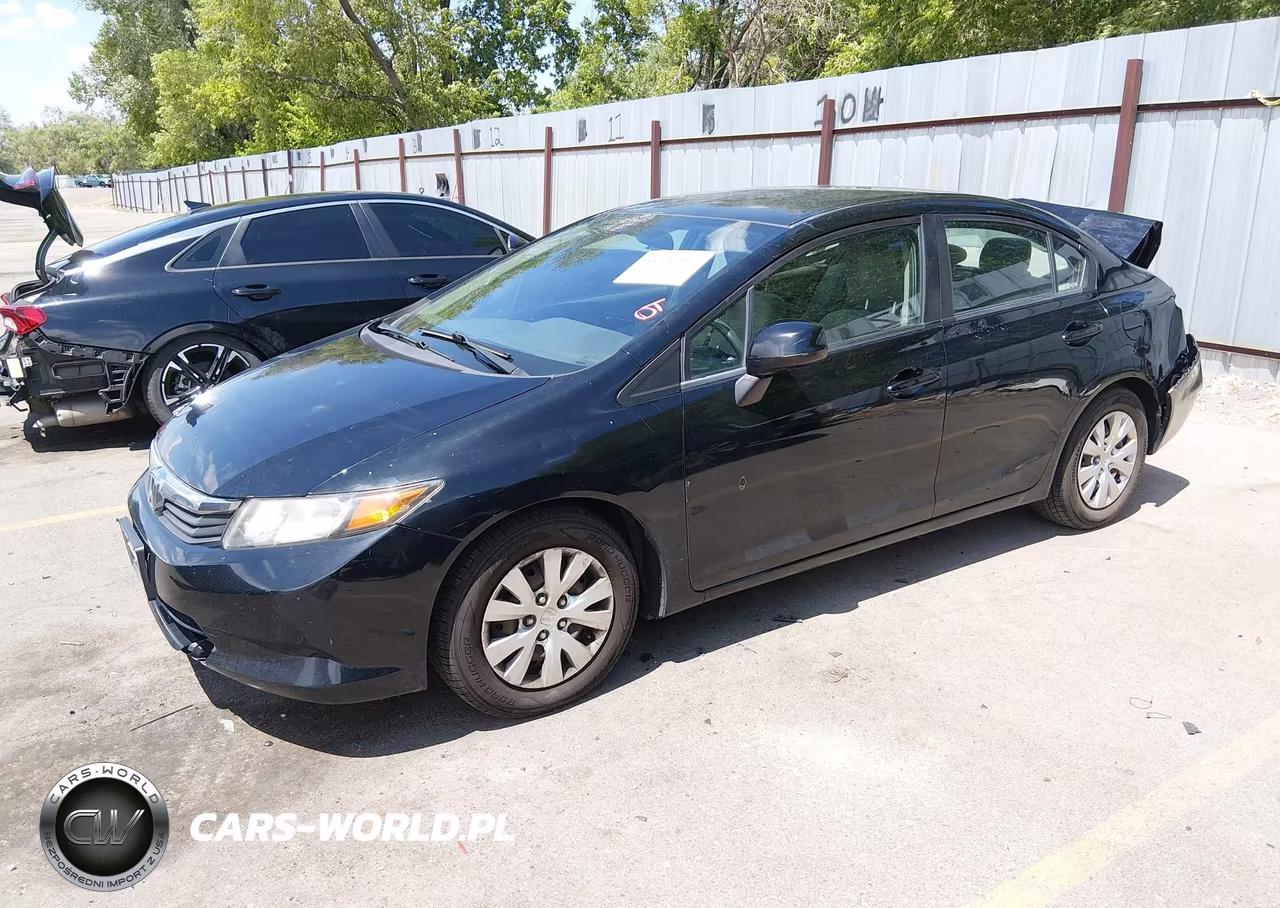 2012 Honda Civic Lx VIN:19XFB2F51CE324475 - 2