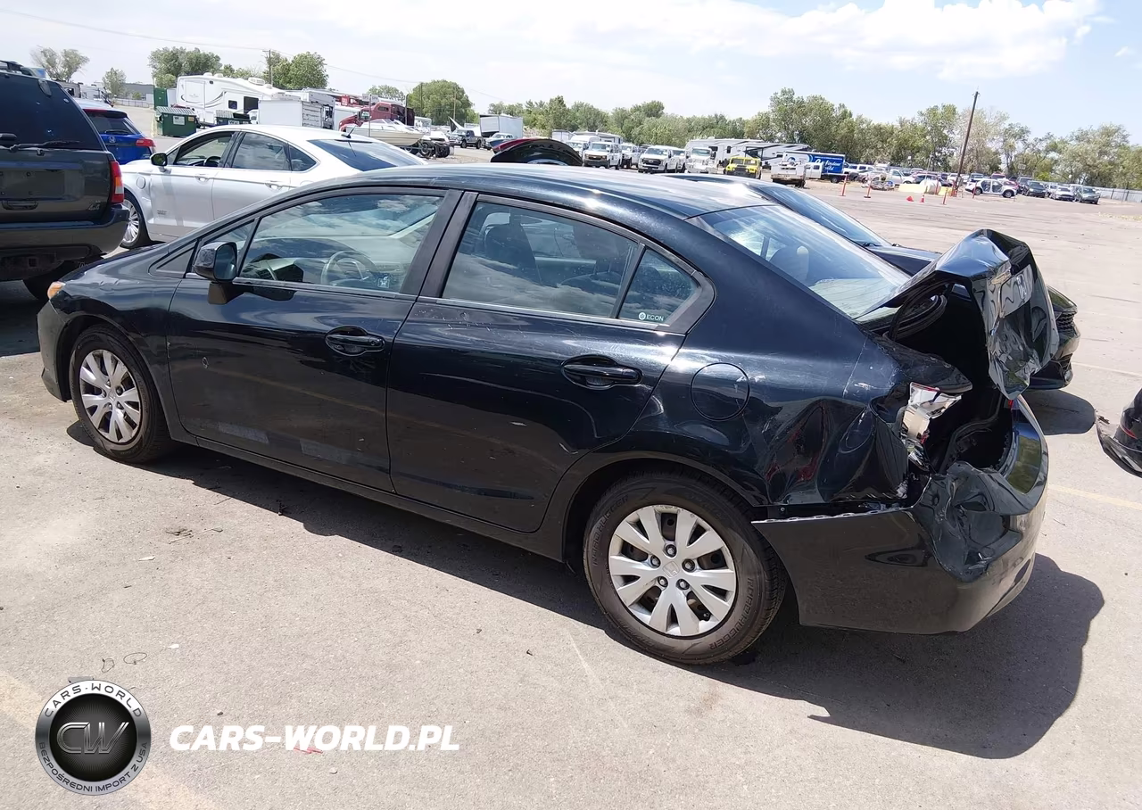 2012 Honda Civic Lx VIN:19XFB2F51CE324475 - 3