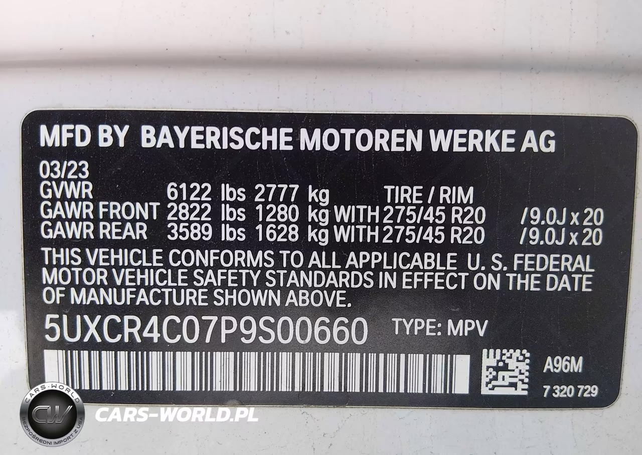 2023 BMW X5 Sdrive40I VIN:5UXCR4C07P9S00660 - 9