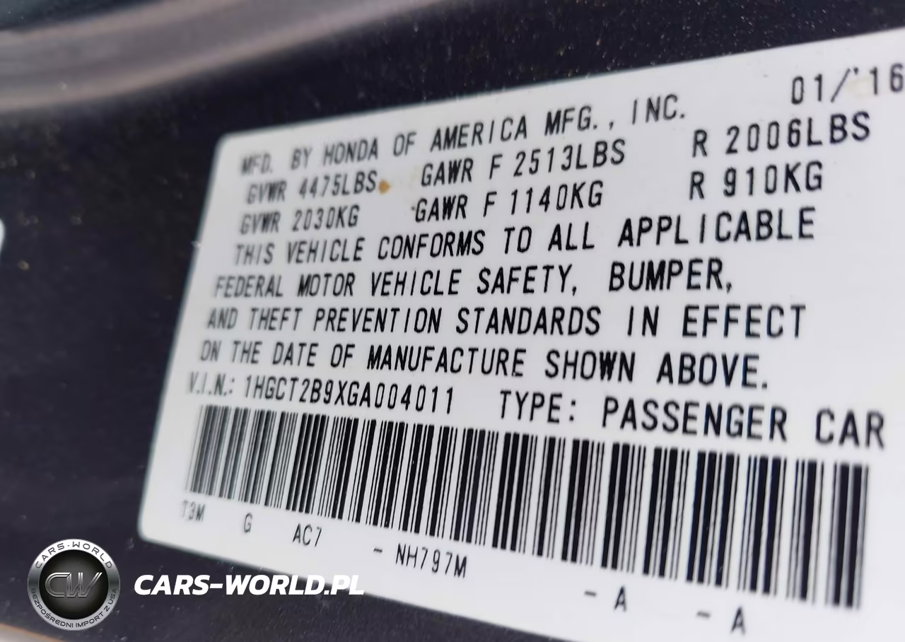 2016 Honda Accord Ex-L V-6 VIN:1HGCT2B9XGA004011 - 9