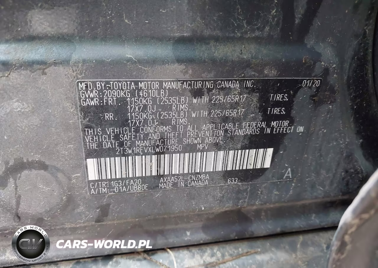 2020 Toyota Rav4 Xle VIN:2T3W1RFVXLW071950 - 9