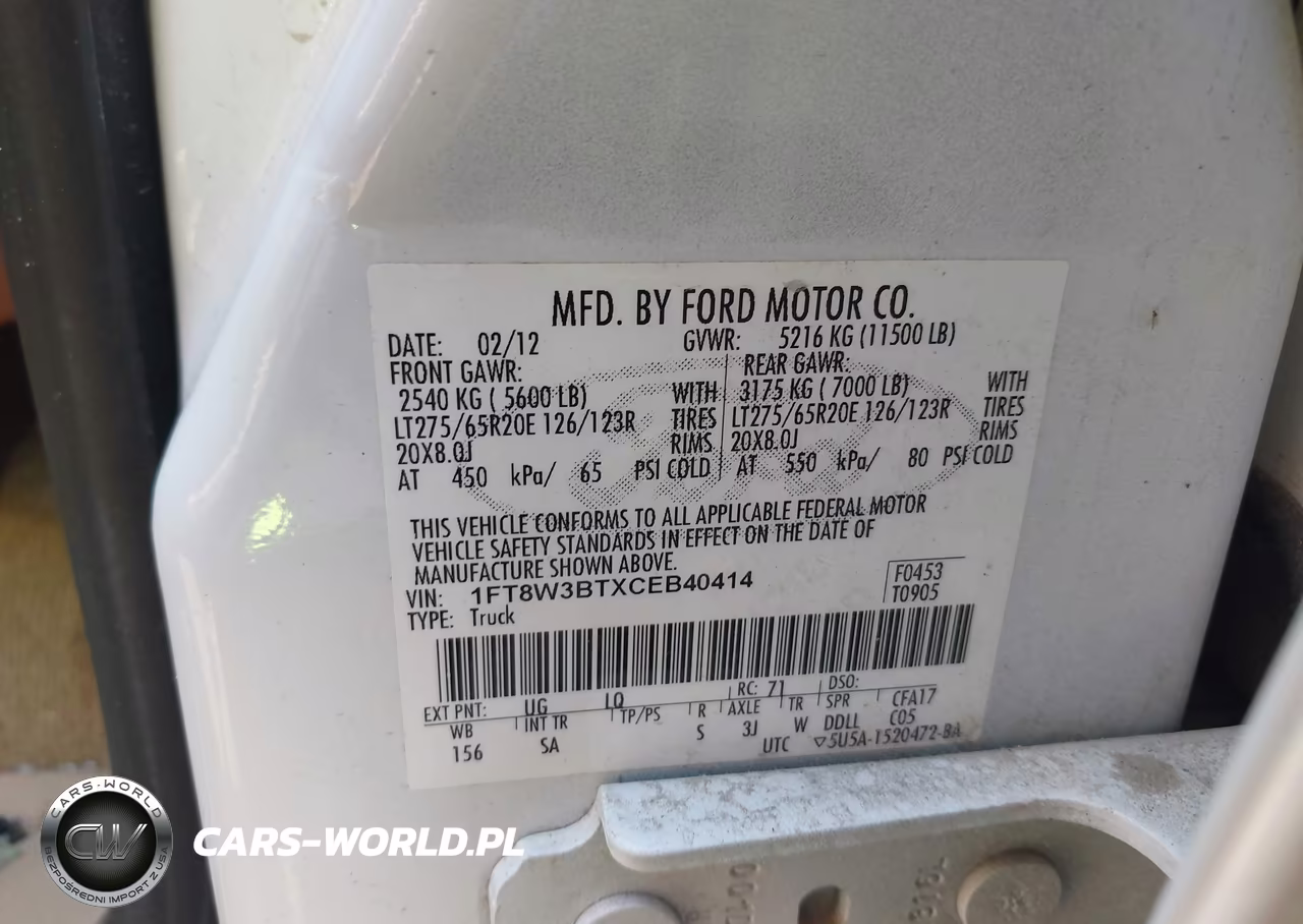 2012 Ford F-350 King Ranch VIN:1FT8W3BTXCEB40414 - 9