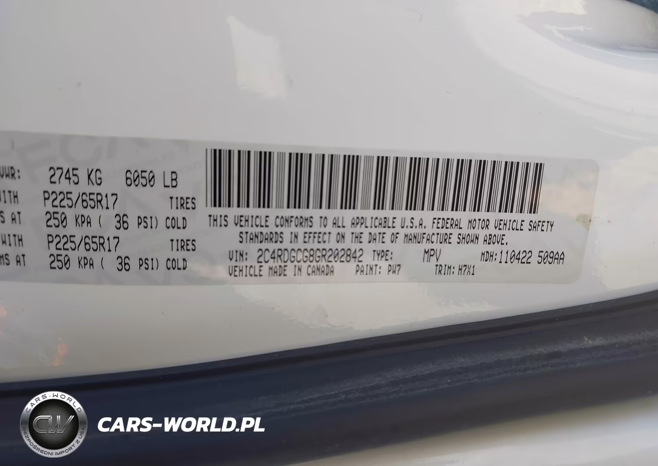 2016 Dodge Grand Caravan Sxt VIN:2C4RDGCG8GR202842 - 9