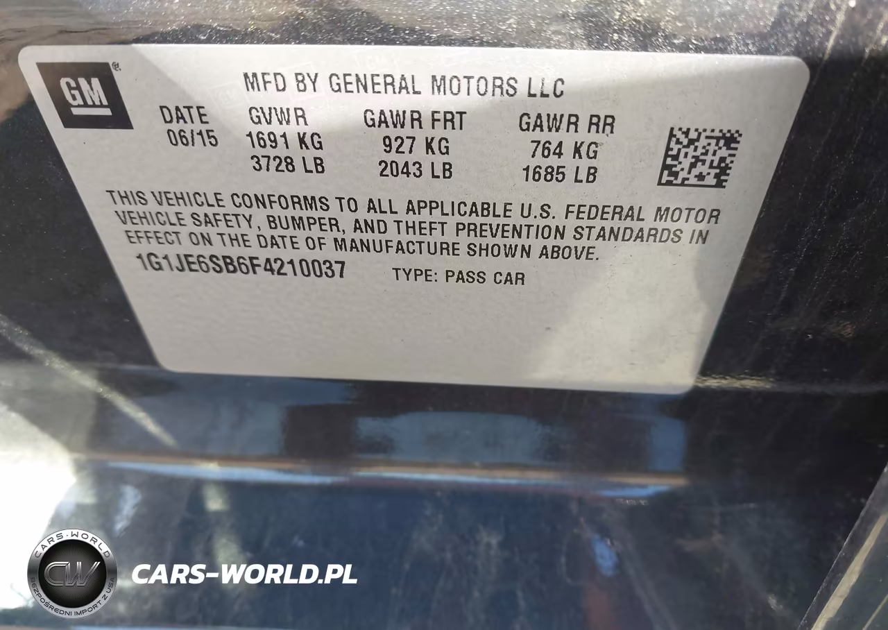 2015 Chevrolet Sonic Ltz Auto VIN:1G1JE6SB6F4210037 - 9
