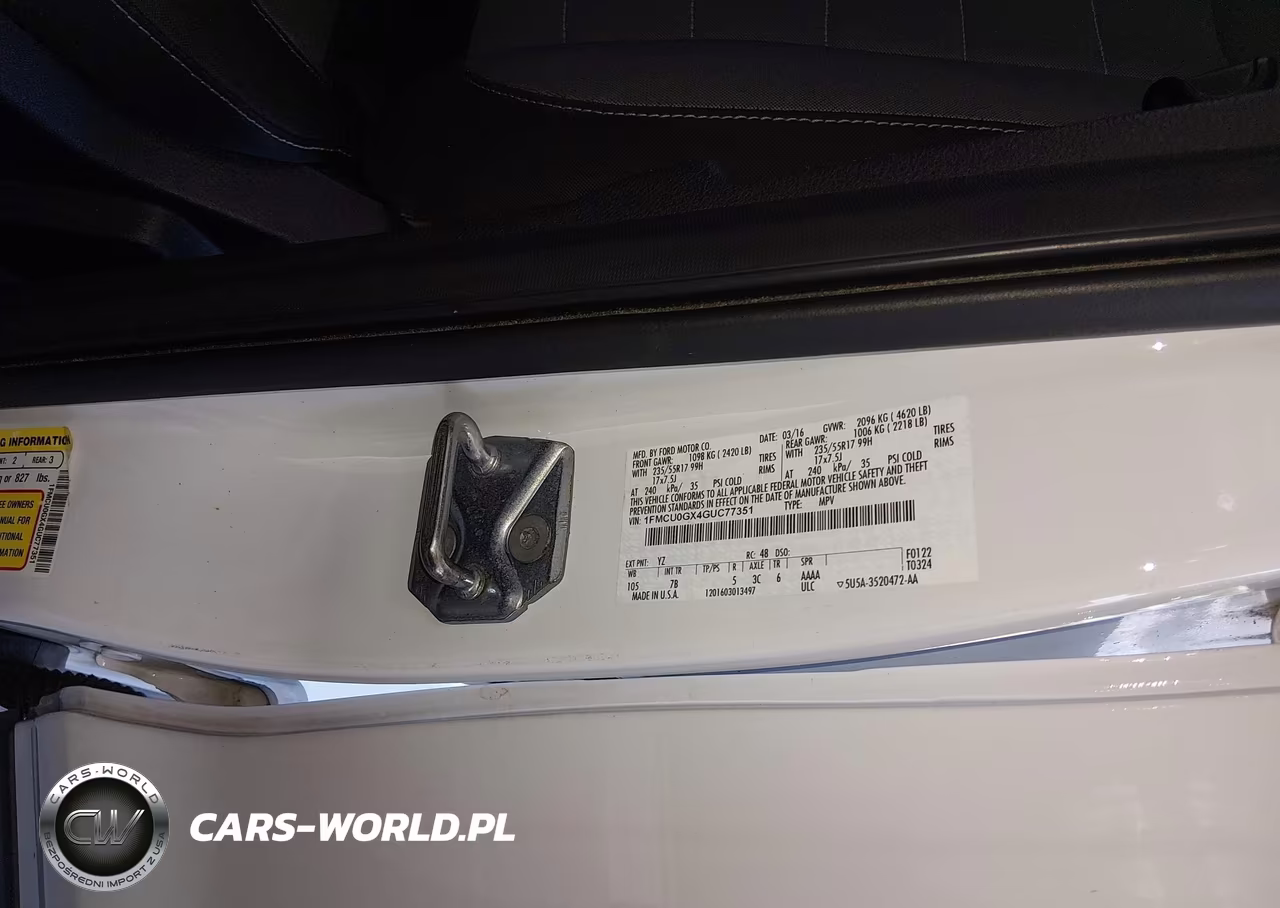 2016 Ford Escape Se VIN:1FMCU0GX4GUC77351 - 9