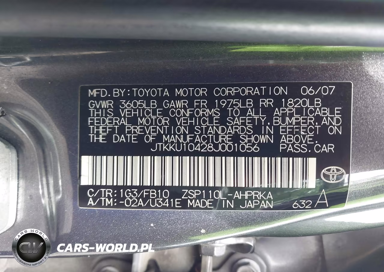 2008 Scion Xd VIN:JTKKU10428J001056 - 9