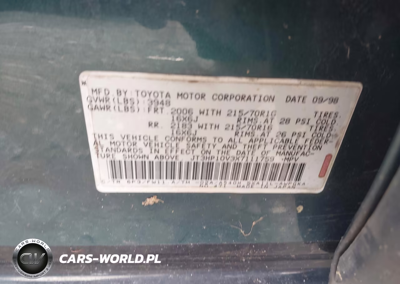 1999 Toyota Rav4 VIN:JT3HP10V3X7111759 - 9