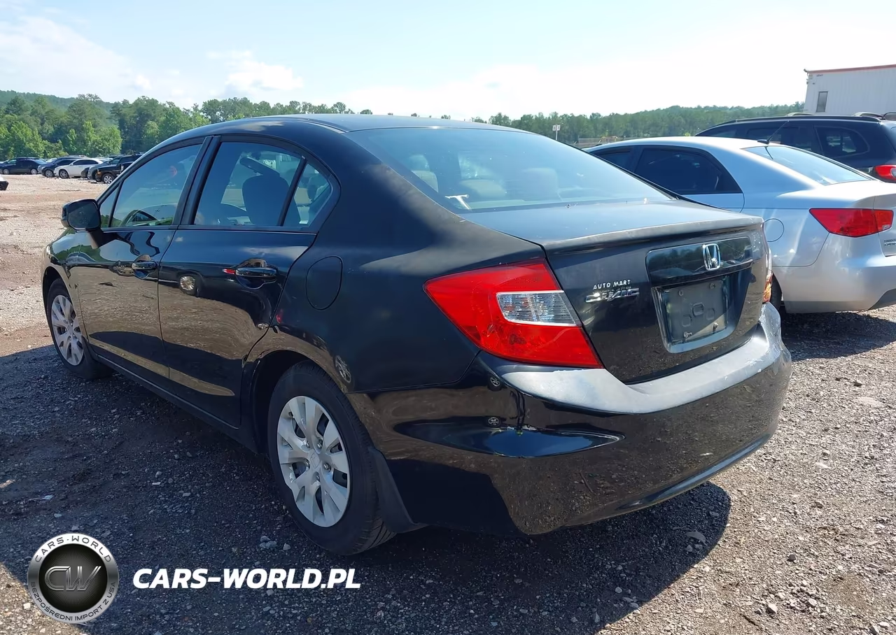 2012 Honda Civic Lx VIN:19XFB2F54CE109849 - 3