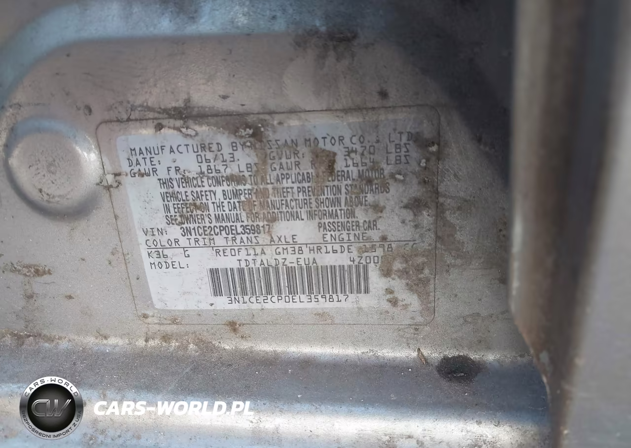 2014 Nissan Versa Note Sv VIN:3N1CE2CP0EL359817 - 9