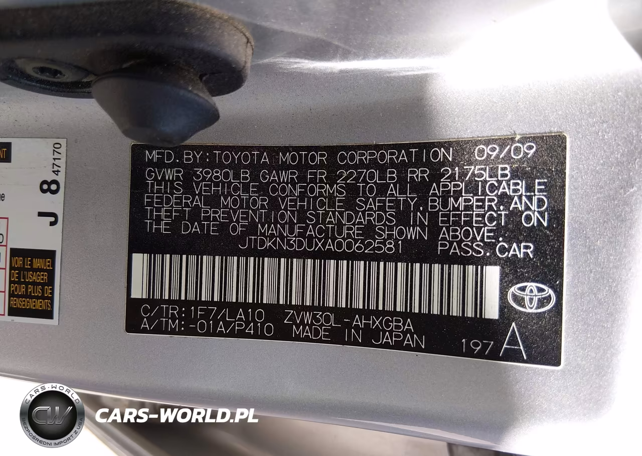 2010 Toyota Prius Iv VIN:JTDKN3DUXA0062581 - 9