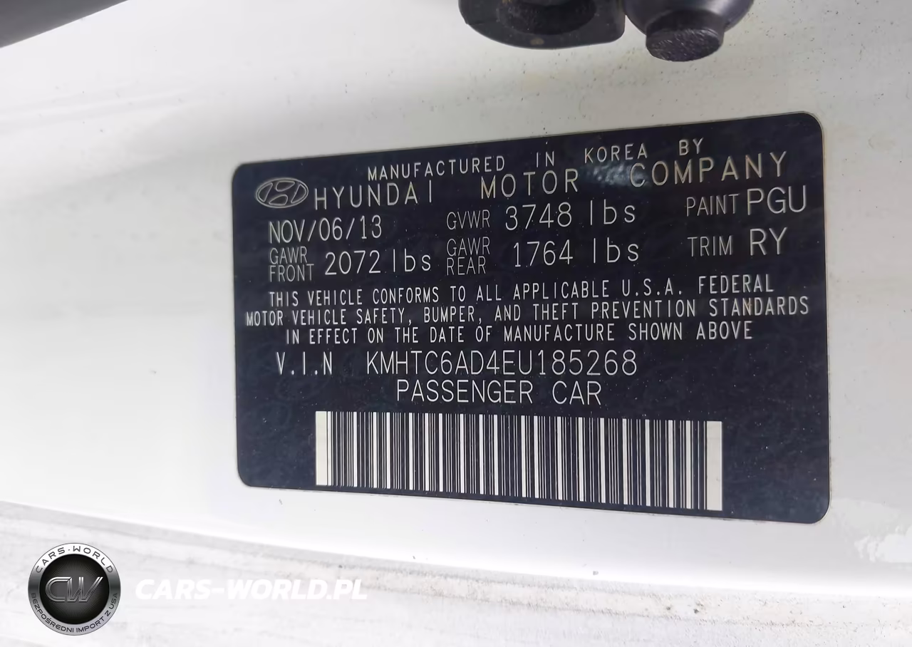 2014 Hyundai Veloster Base W-Gray VIN:KMHTC6AD4EU185268 - 9
