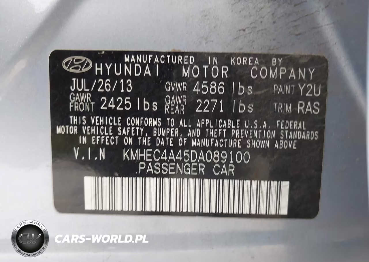 2013 Hyundai Sonata Hybrid Limited VIN:KMHEC4A45DA089100 - 9