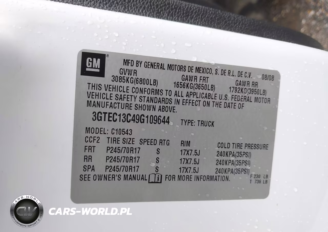 2009 GMC Sierra 1500 Sl VIN:3GTEC13C49G109644 - 9