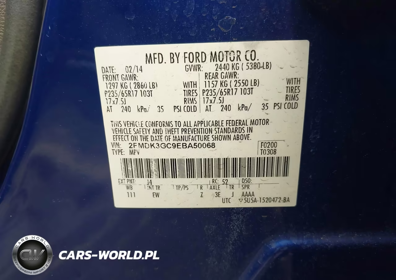 2014 Ford Edge Se VIN:2FMDK3GC9EBA50068 - 9