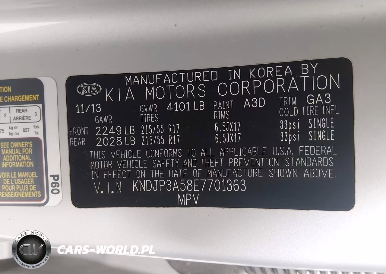 2014 Kia Soul + VIN:KNDJP3A58E7701363 - 9