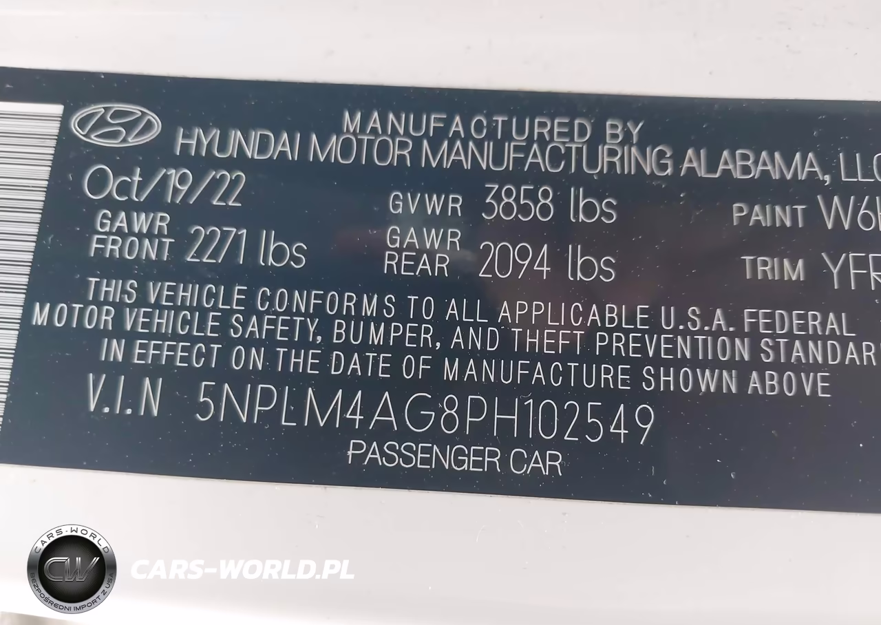 2023 Hyundai Elantra Sel VIN:5NPLM4AG8PH102549 - 9