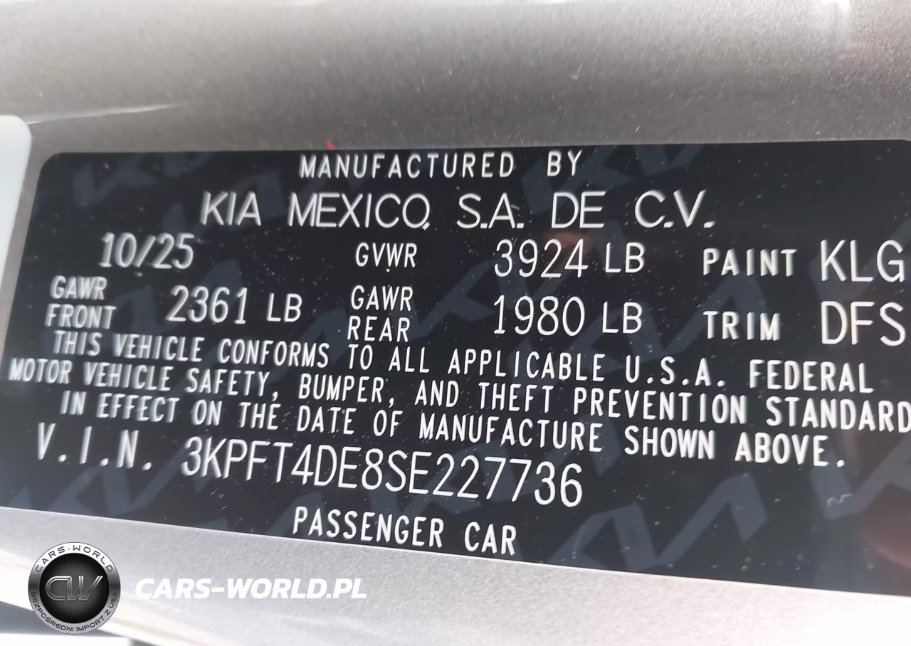 2025 Kia K4 Lxs VIN:3KPFT4DE8SE227736 - 9
