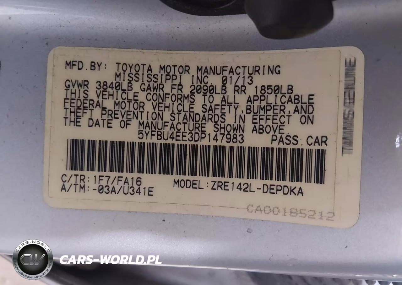 2013 Toyota Corolla L VIN:5YFBU4EE3DP147983 - 9