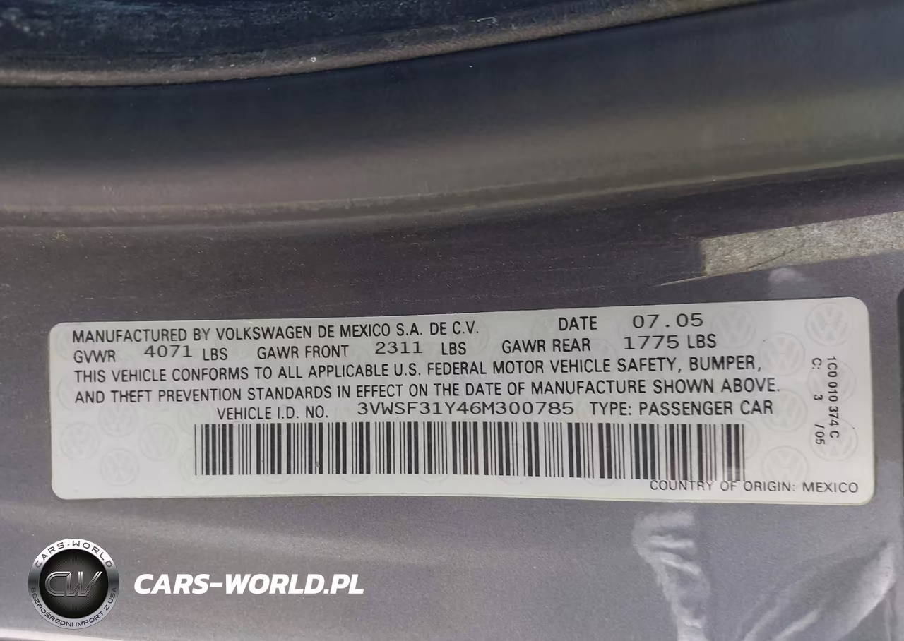2006 Volkswagen New Beetle 2.5 VIN:3VWSF31Y46M300785 - 9