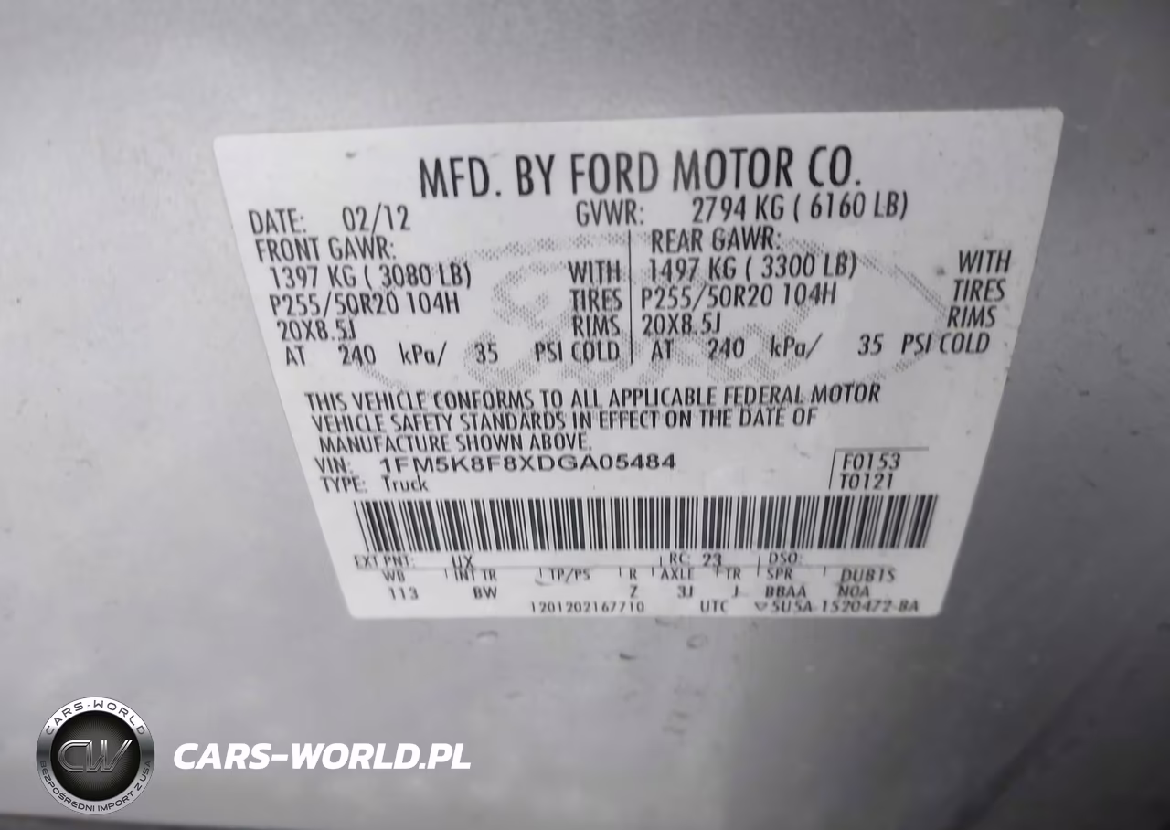 2013 Ford Explorer Limited VIN:1FM5K8F8XDGA05484 - 9