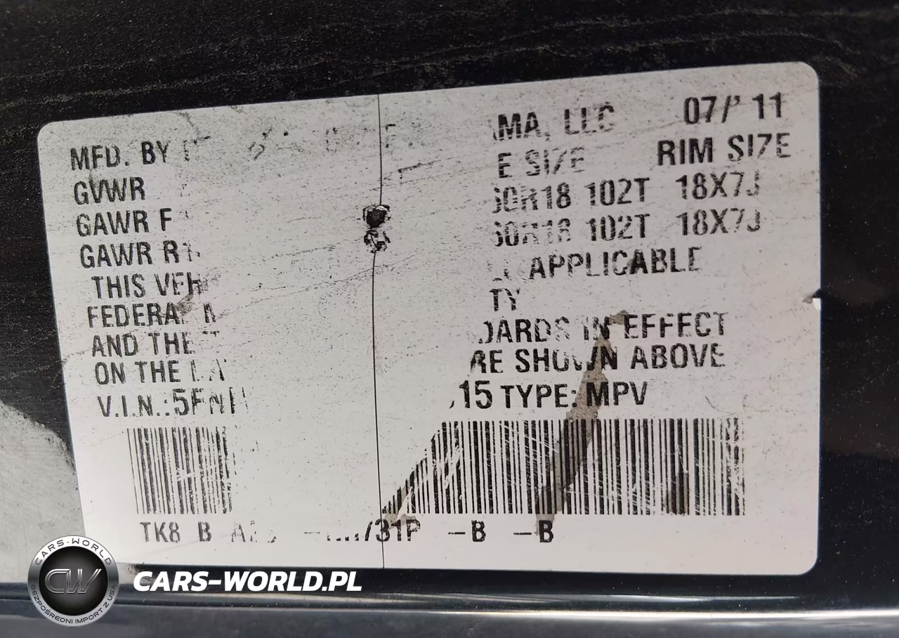 2011 Honda Odyssey Touring-Touring Elite VIN:5FNRL5H94BB089915 - 9