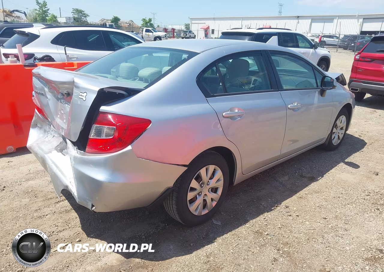 2012 Honda Civic Lx VIN:19XFB2F59CE013070 - 4