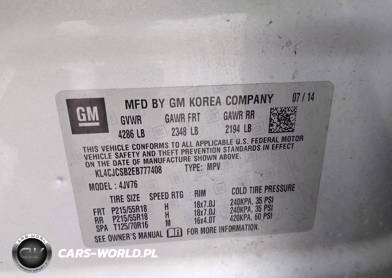 2014 Buick Encore Leather VIN:KL4CJCSB2EB777408 - 9