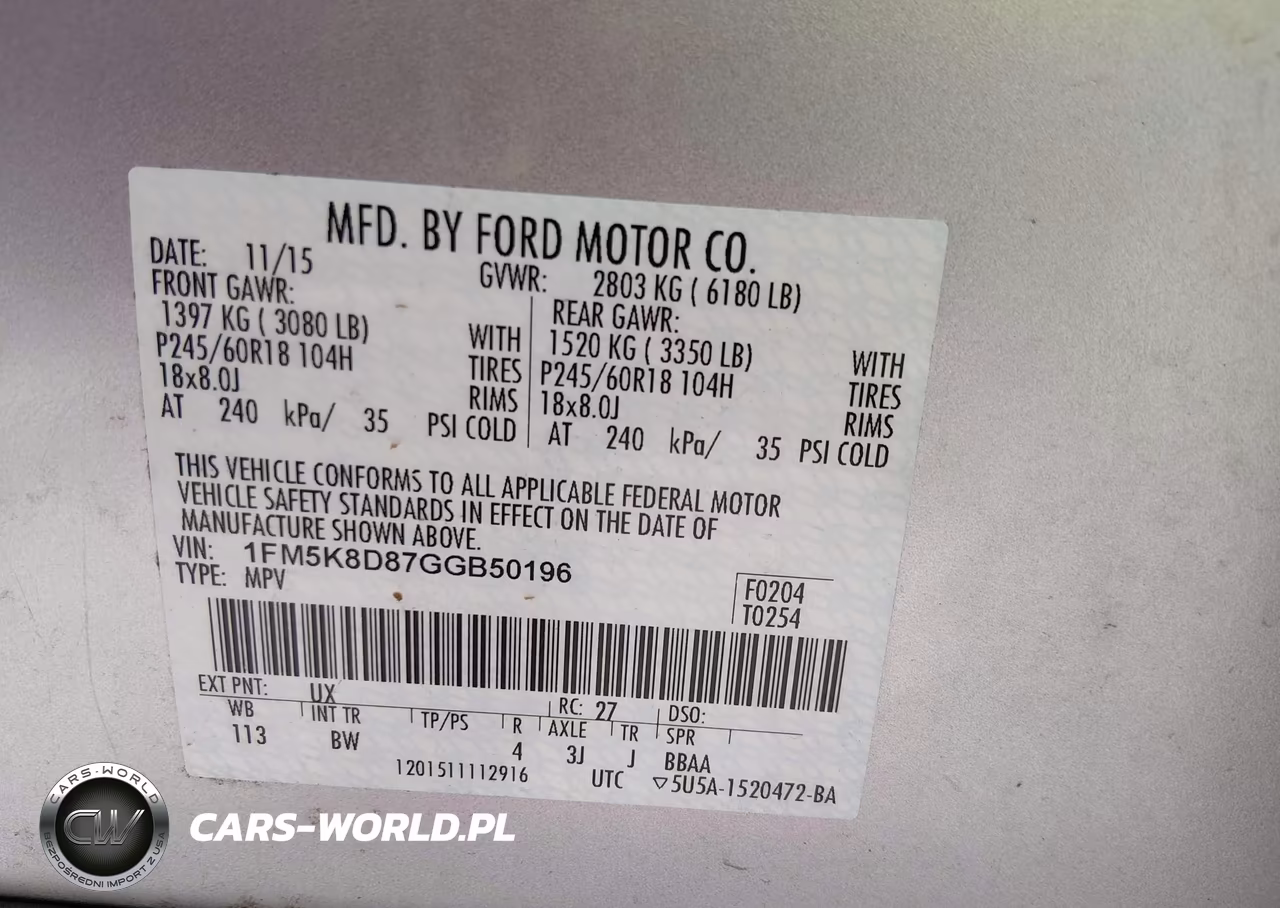 2016 Ford Explorer Xlt VIN:1FM5K8D87GGB50196 - 9