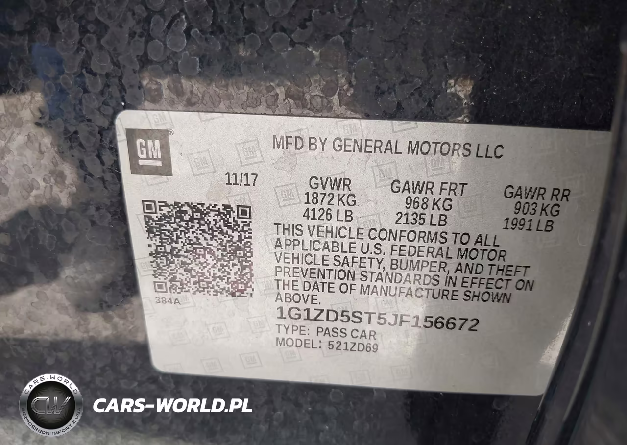 2018 Chevrolet Malibu Lt VIN:1G1ZD5ST5JF156672 - 9