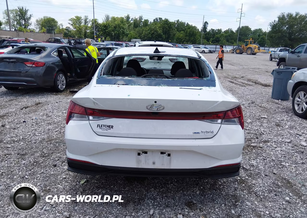 2022 Hyundai Elantra Hybrid Blue VIN:KMHLM4AJ6NU023584 - 16
