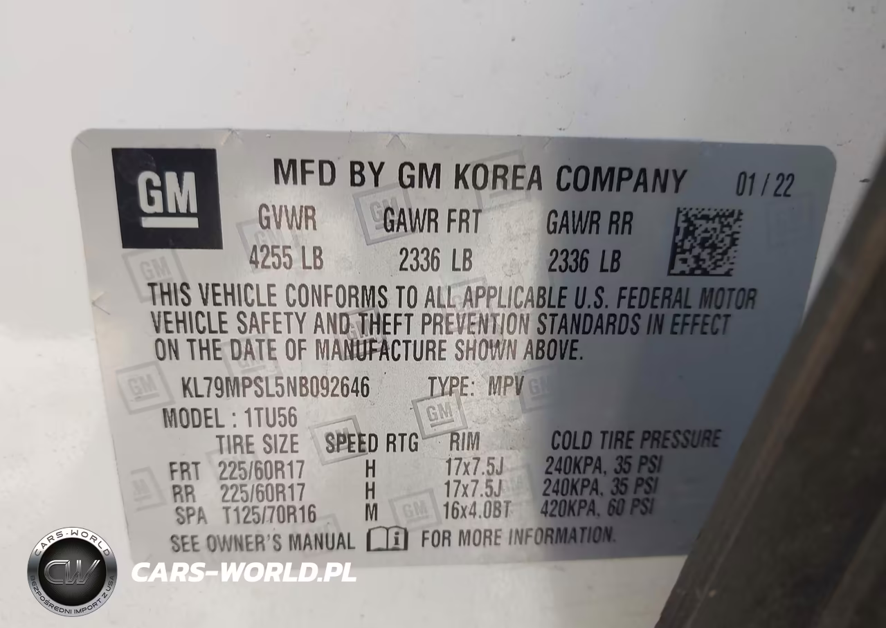 2022 Chevrolet Trailblazer Fwd Lt VIN:KL79MPSL5NB092646 - 9