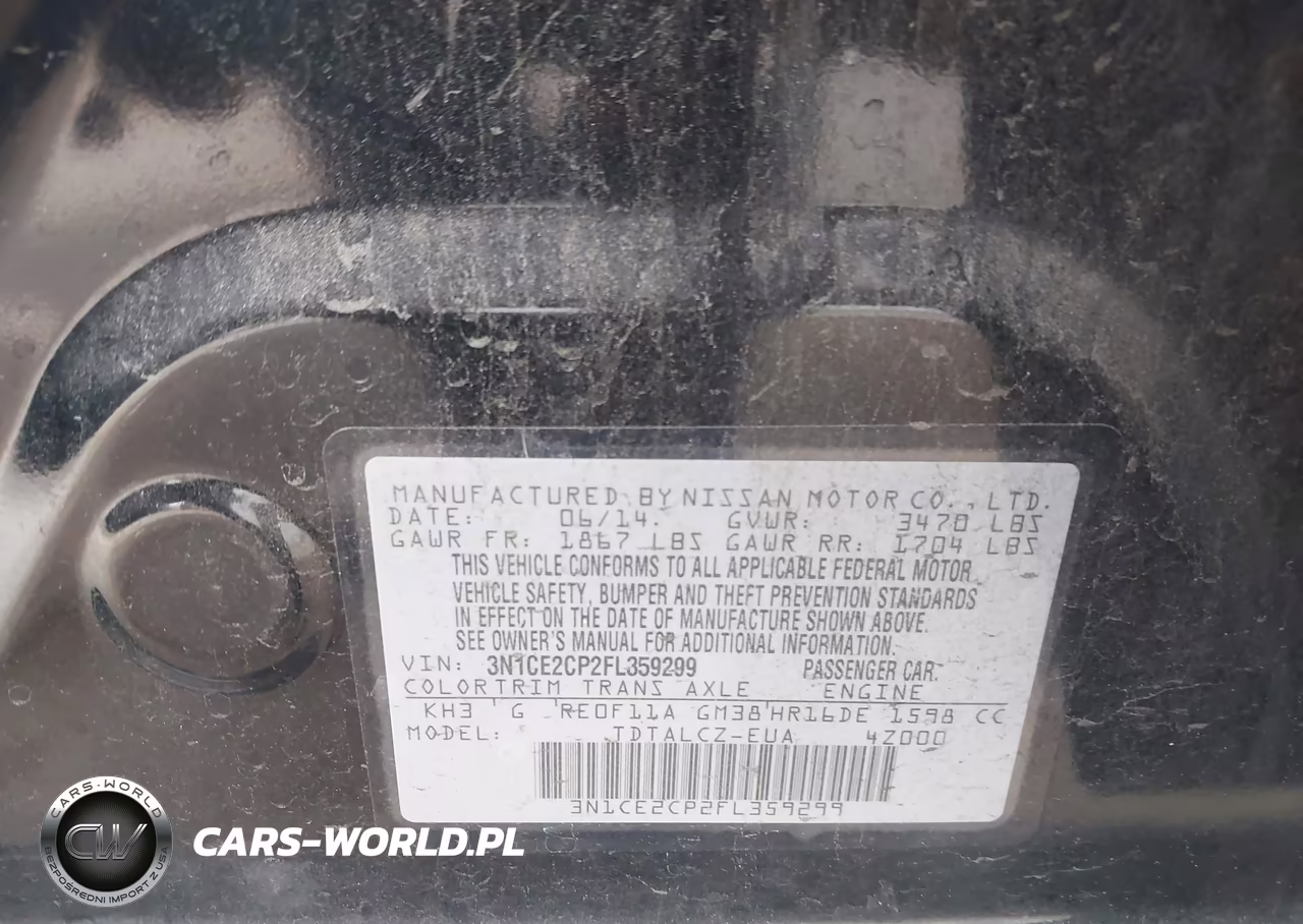 2015 Nissan Versa Note S Plus VIN:3N1CE2CP2FL359299 - 9