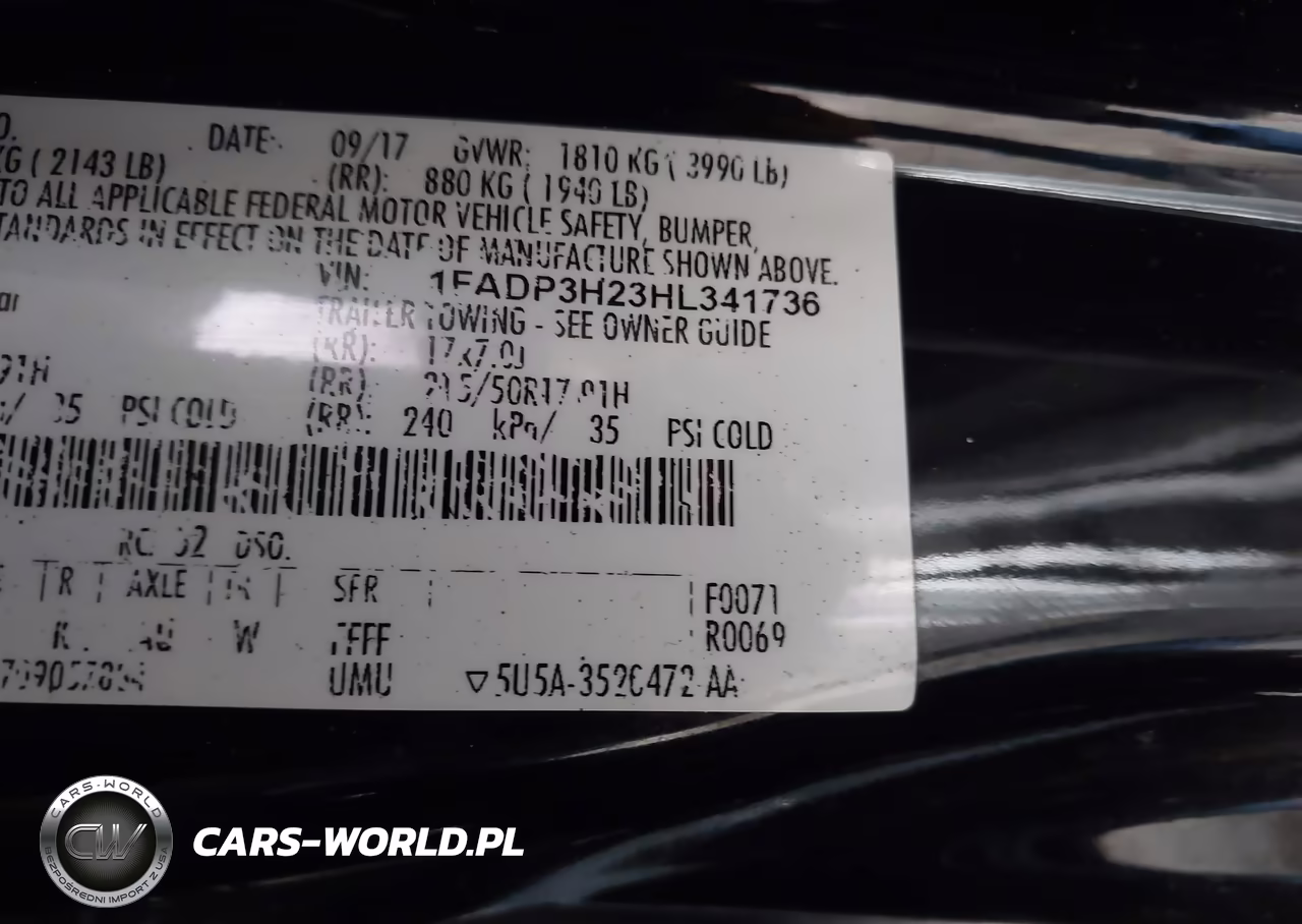 2017 Ford Focus Sel VIN:1FADP3H23HL341736 - 9