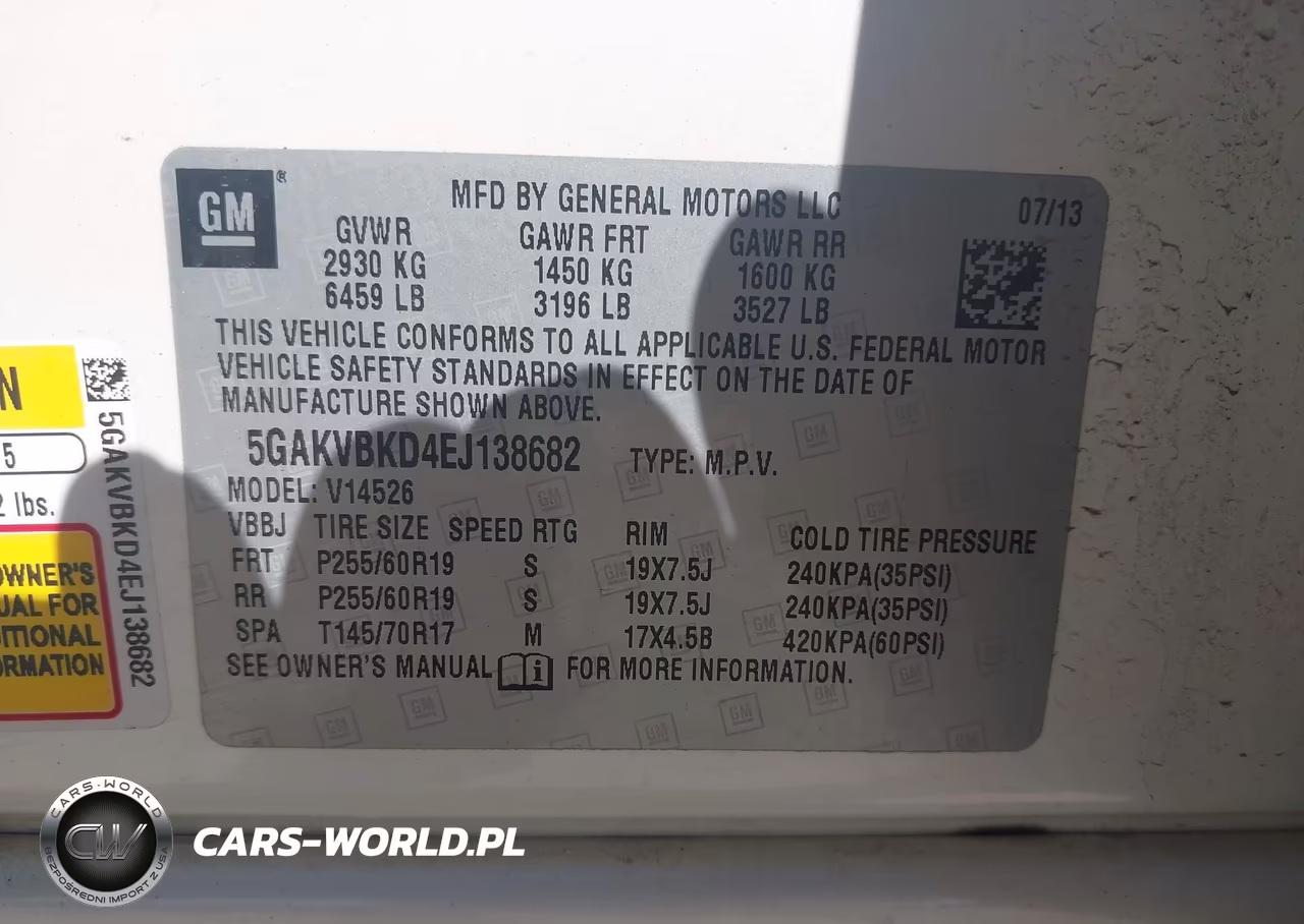 2014 Buick Enclave Leather VIN:5GAKVBKD4EJ138682 - 9