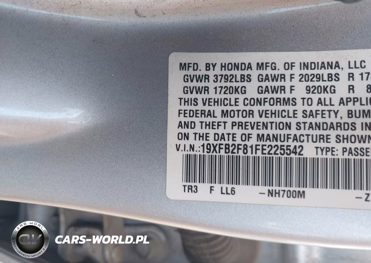 2015 Honda Civic Ex VIN:19XFB2F81FE225542 - 9