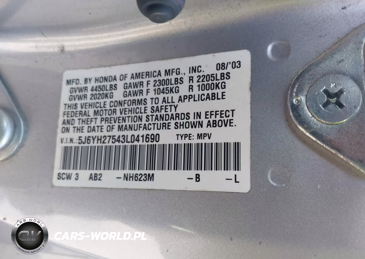 2003 Honda Element Ex VIN:5J6YH27543L041690 - 9