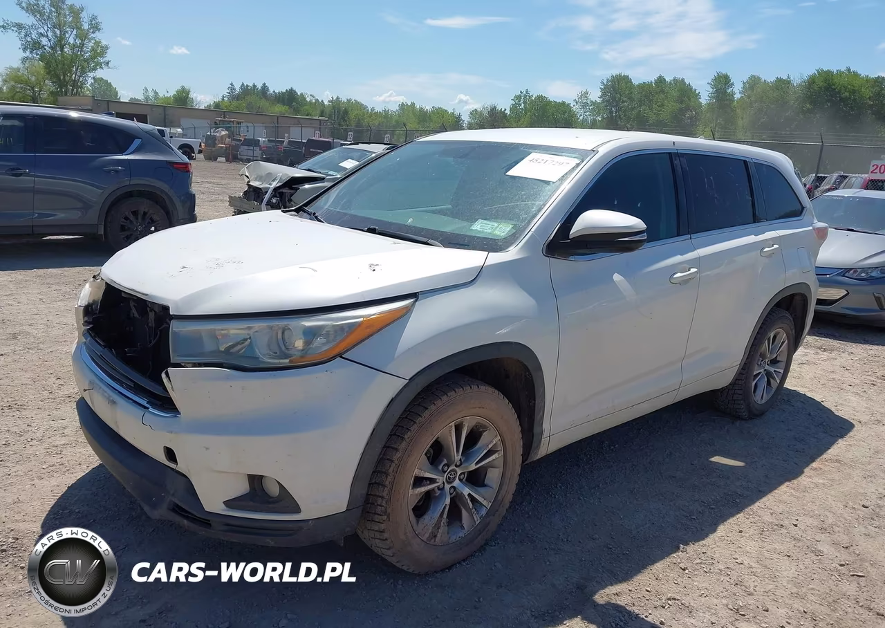 2016 Toyota Highlander Le Plus V6 VIN:5TDZKRFH7GS172326 - 2