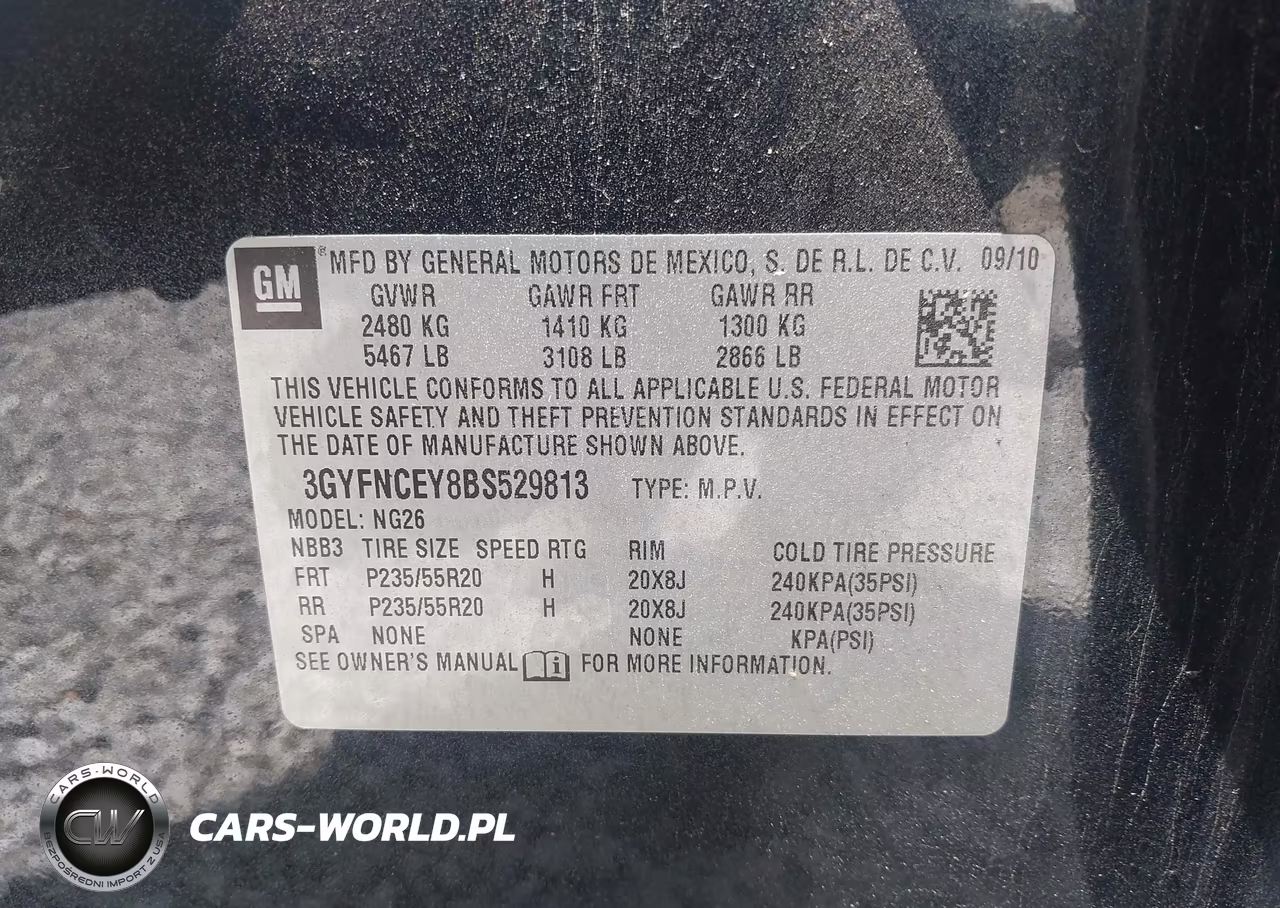 2011 Cadillac Srx Premium Collection VIN:3GYFNCEY8BS529813 - 9