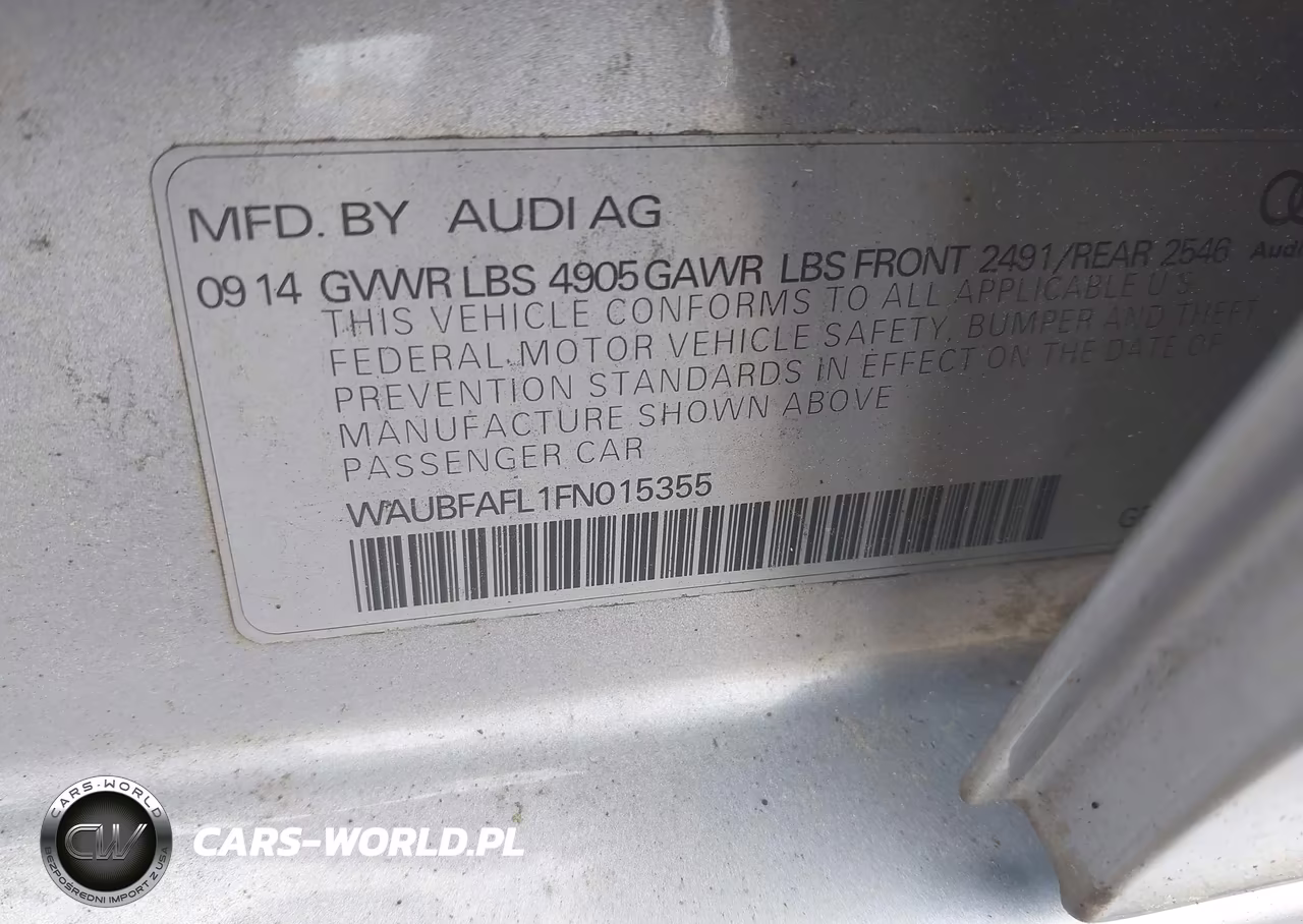 2015 Audi A4 2.0T Premium VIN:WAUBFAFL1FN015355 - 9