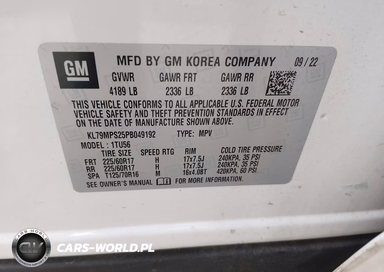 2023 Chevrolet Trailblazer Fwd Lt VIN:KL79MPS25PB049192 - 9