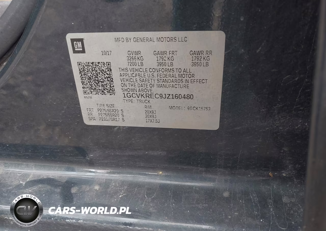 2018 Chevrolet Silverado 1500 2Lt VIN:1GCVKREC9JZ160480 - 9