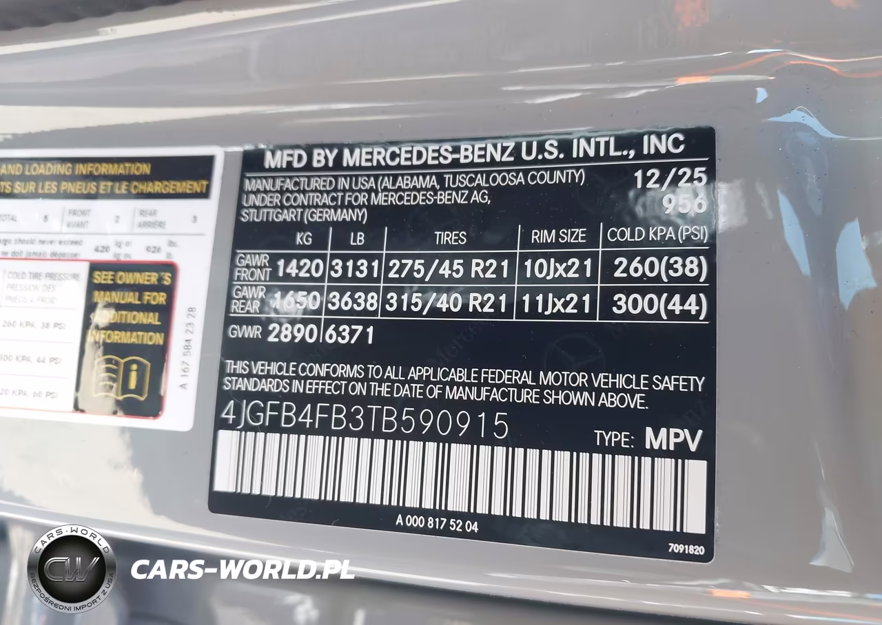 2026 Mercedes-Benz Gle 350 VIN:4JGFB4FB3TB590915 - 9