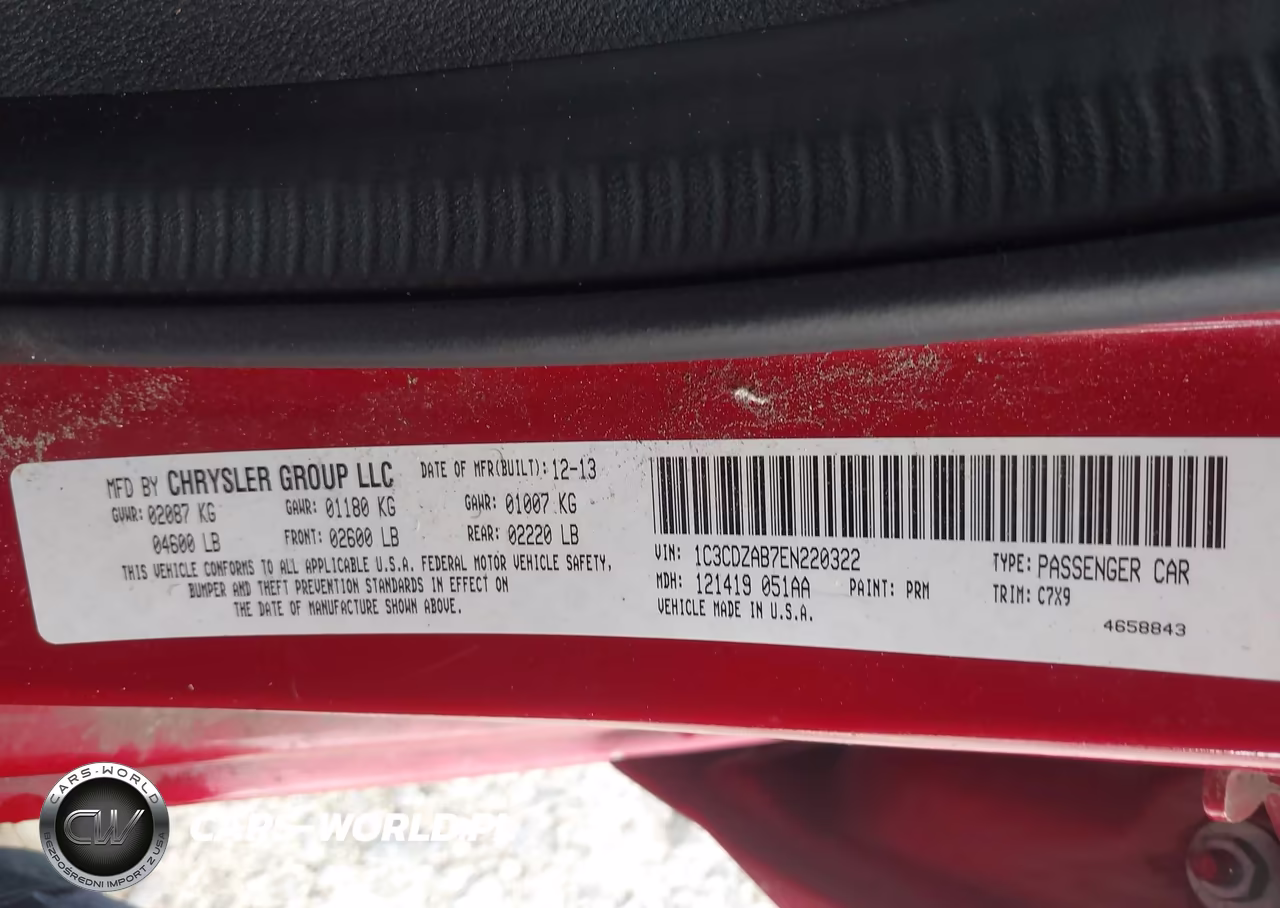 2014 Dodge Avenger Se VIN:1C3CDZAB7EN220322 - 9