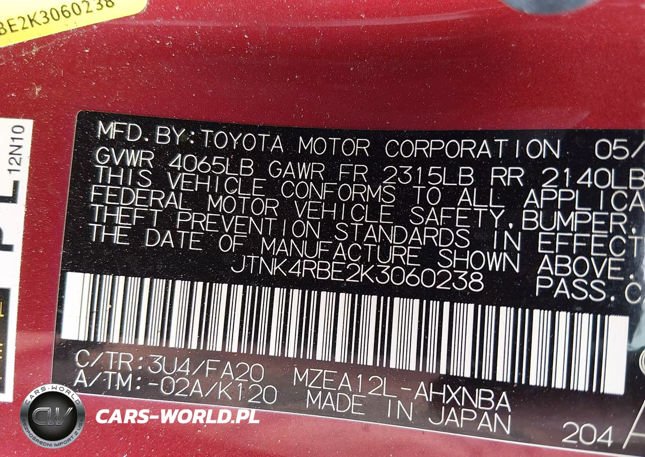 2019 Toyota Corolla Se VIN:JTNK4RBE2K3060238 - 9