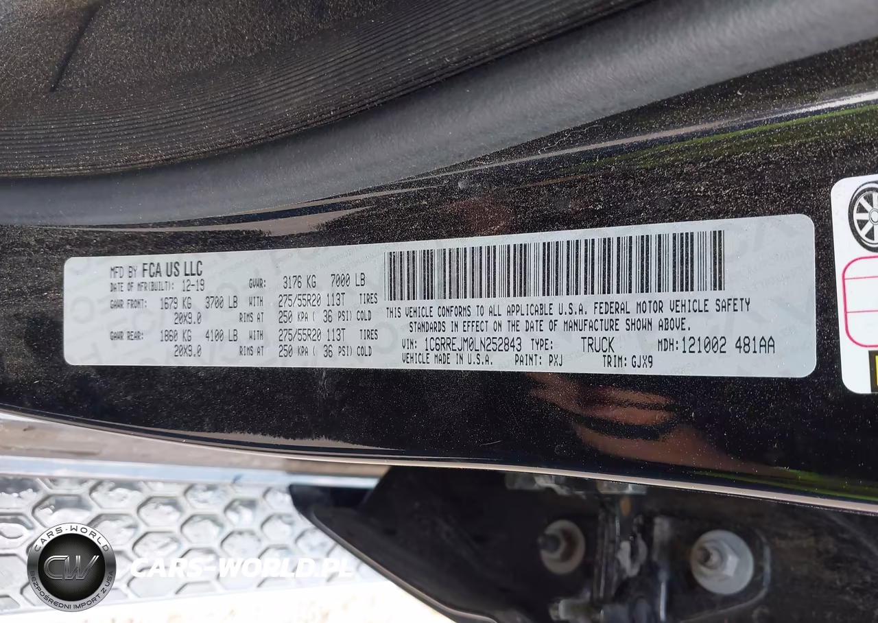 2020 Ram 1500 Laramie 4X2 5'7 Box VIN:1C6RREJM0LN252843 - 9