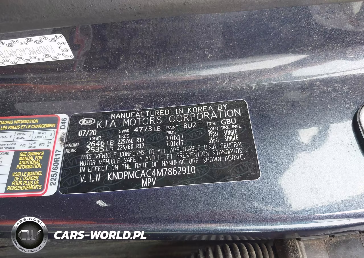 2021 Kia Sportage Lx VIN:KNDPMCAC4M7862910 - 9