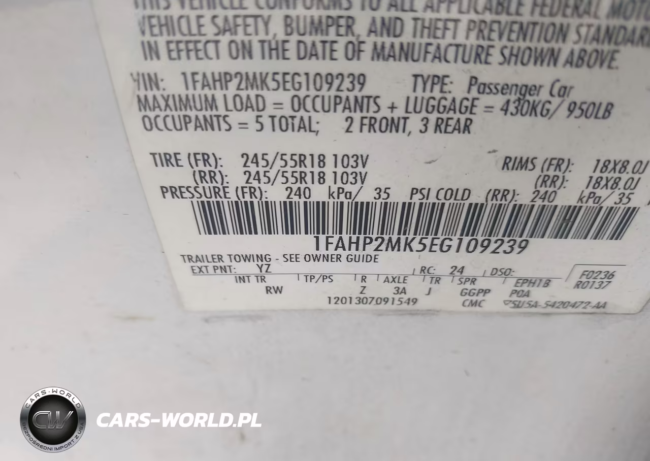 2014 Ford Police Interceptor VIN:1FAHP2MK5EG109239 - 9