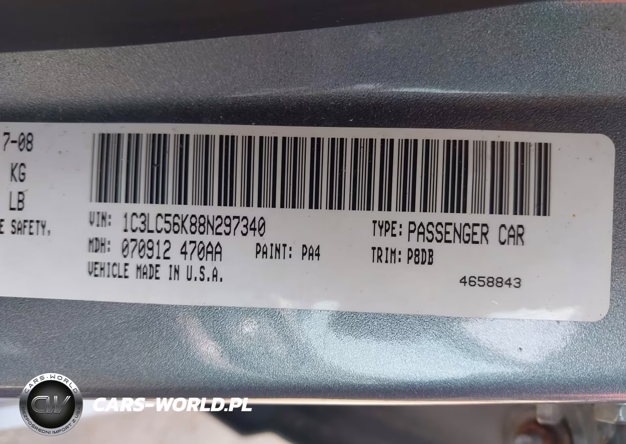 2008 Chrysler Sebring Touring VIN:1C3LC56K88N297340 - 9